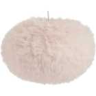 Wilko Pink Faux Feather Large Pendant Shade