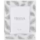 Premier Housewares Hestia Grey Feathers Print Frame 5 x 7 Inch