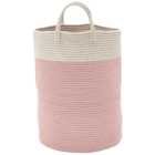 Living and Home Pink Laundry Basket 50cm