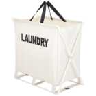 Living And Home Large Folding Laundry Basket Lightweight