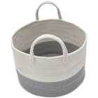 Living and Home Grey Laundry Basket 25cm