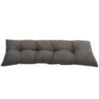 Living and Home Black Outdoor Cotton Cushion for Stripe Chair 40 x 120cm