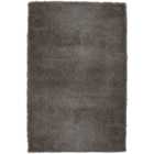 Homemaker Charcoal Snug Plain Shaggy Rug 80 x 150cm