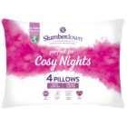 Slumberdown Cosy Hugs Pillow 4 Pack