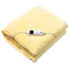 GlamHaus Yellow Electric Heated Blanket 130 x 160cm