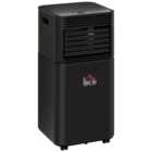 HOMCOM Black 4 in 1 7000 BTU Mobile Air Conditioner