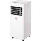 HOMCOM White Mobile Air Conditioner with Wheels 650W