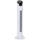 HOMCOM White and Black Tower Fan 31 inch