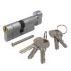 Versa Thumb Turn Cylinder Barrel Door Lock with 5 Keys 40 x 40mm