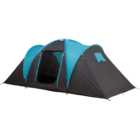 Outsunny 4-Person Blue Camping Tent