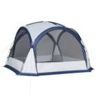 Outsunny 6-8 Person Camping Tent White
