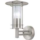 EGLO Lisio Stainless Steel Exterior Wall Light