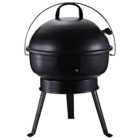 Outsunny Black Portable Charcoal BBQ Grill