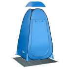 Outsunny Camping Shower Tent Blue