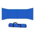 Outsunny 5.4 x 1.5m Camping Tent Wind Wall Blue