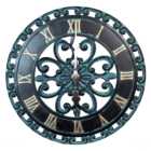 St Helens Open-Faced Round Garden Clock 33cm
