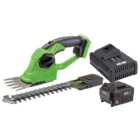 Draper D20 20V 2-in-1 Grass and Hedge Trimmer Battery and Fast Charger 20V