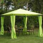 Outsunny 3 x 3m Green Marquee Gazebo with Sides