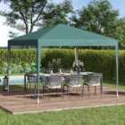 Outsunny 3 x 3m Green Marquee Pop Up Gazebo