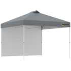 Outsunny 3 x 3m Grey Pop Up Gazebo Tent
