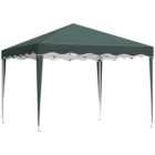 Outsunny 3 x 3m Green Pop-Up Gazebo with Carry Bag