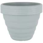 Wham Beehive Cement Grey Round Recycled Plastic Pot 48cm 4 Pack