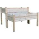 Outsunny Wooden Indoor and Outdoor 2-Tier Raised Planter Bed