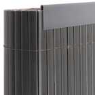 Living and Home 100 x 4.5cm 3 Piece Grey Privacy Screen Panel Slat Strips