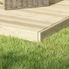 Power 4 x 12ft Timber Decking Kit With Handrails On 3 Sides