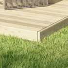 Power 8 x 16ft Timber Decking Kit With Handrails On 3 Sides