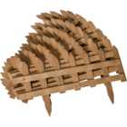 Outsunny Wooden Border Pack 12 Fences