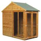 Power Sheds 4 x 8ft Double Door Apex Traditional Summerhouse