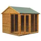 Power Sheds 8 x 8ft Double Door Apex Traditional Summerhouse