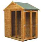 Power Sheds 4 x 6ft Double Door Apex Traditional Summerhouse
