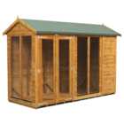 Power Sheds 10 x 4ft Double Door Apex Traditional Summerhouse