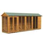 Power Sheds 18 x 4ft Double Door Apex Traditional Summerhouse