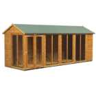 Power Sheds 18 x 6ft Double Door Apex Traditional Summerhouse
