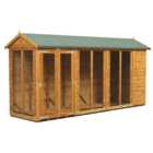 Power Sheds 14 x 4ft Double Door Apex Traditional Summerhouse