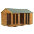 Power Sheds 14 x 8ft Double Door Apex Traditional Summerhouse