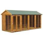 Power Sheds 16 x 6ft Double Door Apex Traditional Summerhouse