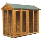 Power Sheds 8 x 4ft Double Door Apex Traditional Summerhouse