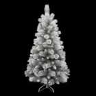 5ft Vancouver Frosted Pine Artificial PE Christmas Tree by The Christmas Centre