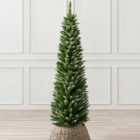 Artificial Christmas Tree Slim Pencil Frosted Snowy Spruce Christow 5ft