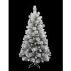6ft Vancouver Frosted Pine Artificial PE Christmas Tree by The Christmas Centre