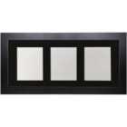 FRAMES BY POST Metro 3 Image Black Frame with Black Mount 7 x 5 inch