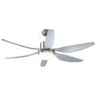 HOMCOM Grey Reversible Ceiling Fan with Light