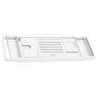 Living and Home White Bathtub Caddy Tray