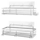 House of Home Steel Shower Caddy Pack of 2