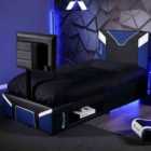 X Rocker Ceberus Twist TV Gaming Bed - Single Blue