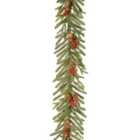 Norfolk Leisure 9ft x 12" Fir Garland with Berries and Cones